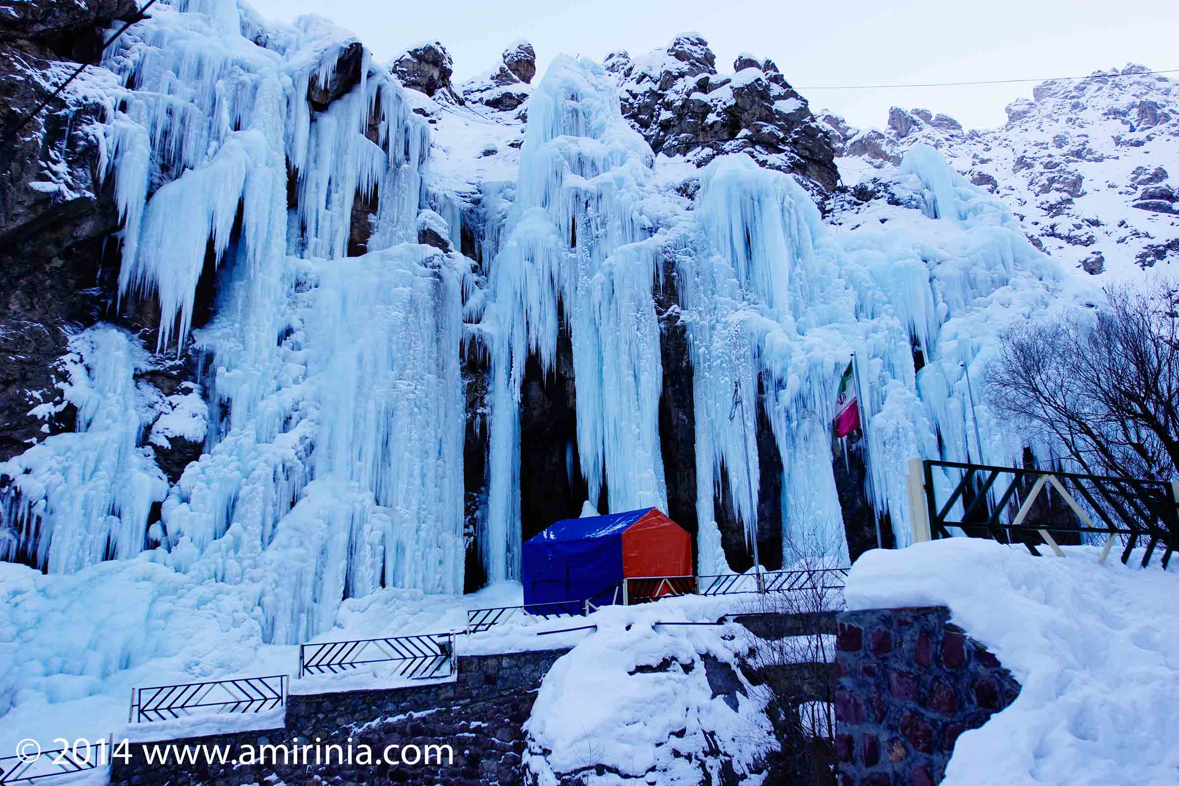 Snow and Ice in the countryside near Tehran
