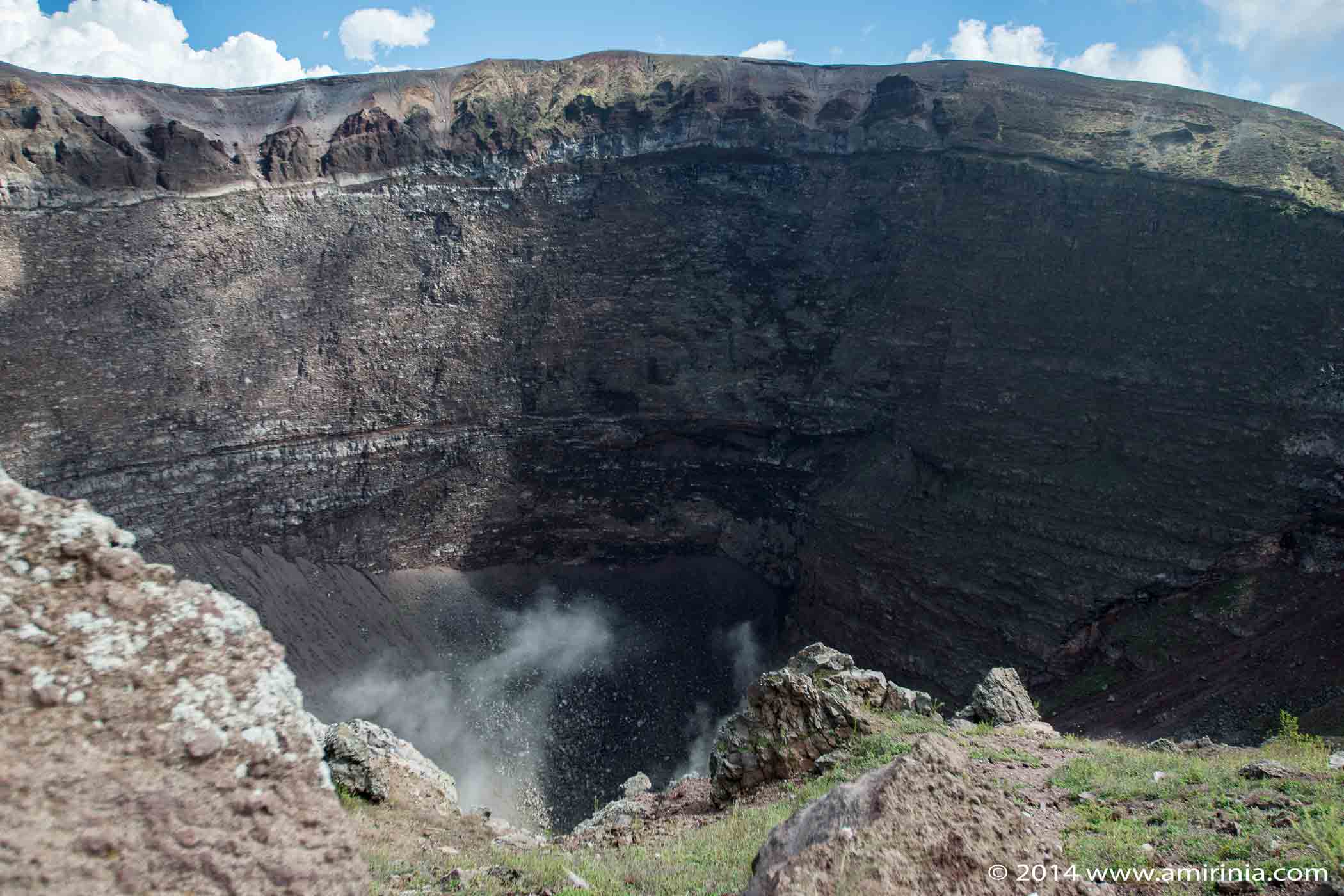Trekking up Vesuvius